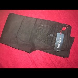 KIDS TRUE RELIGION - GENO BLACK COATED JEANS